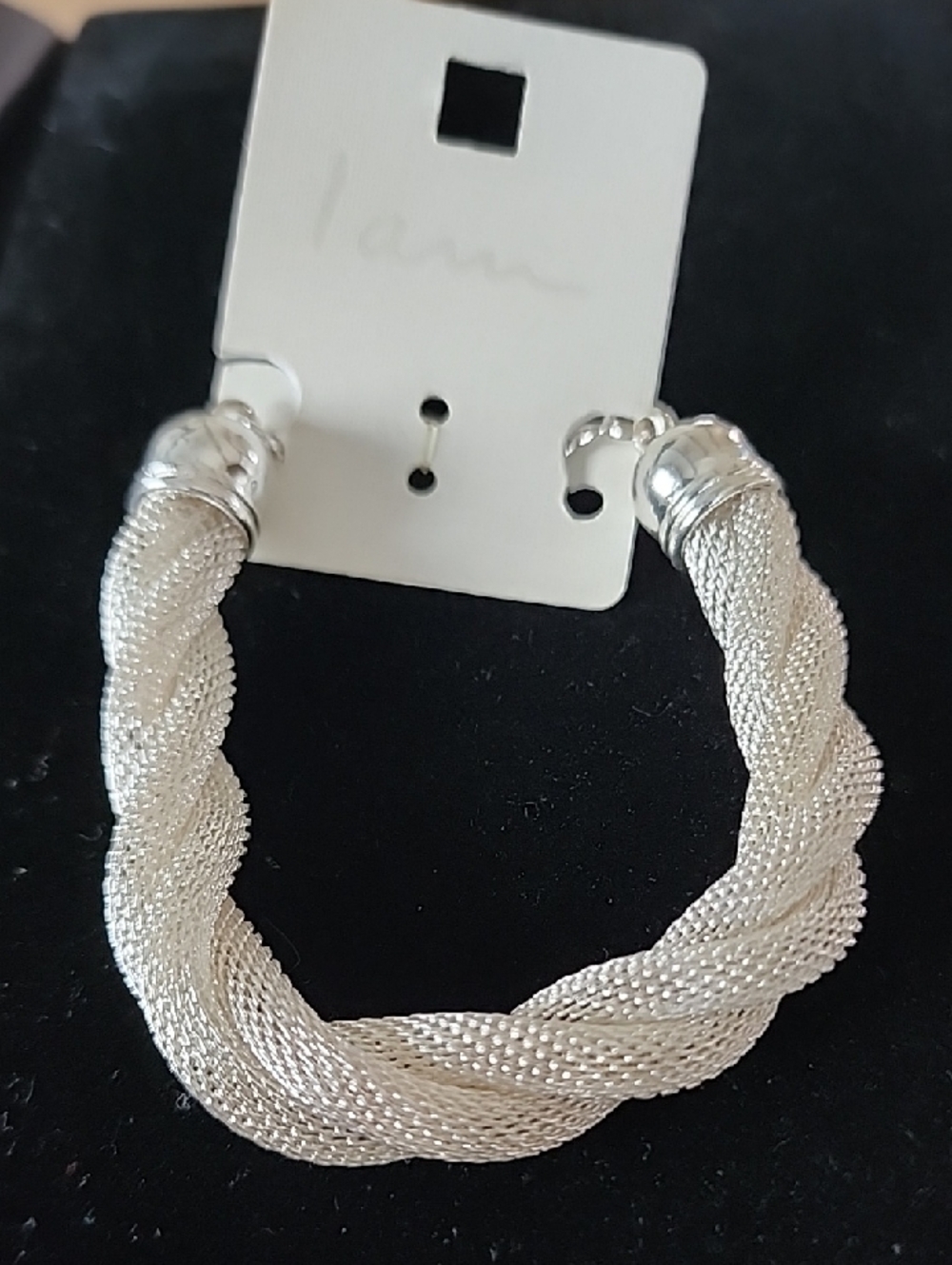 Silver Twisted Mesh Bracelet